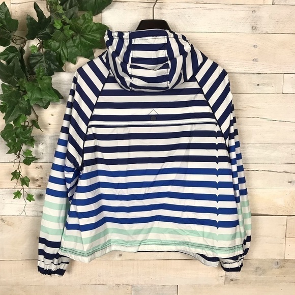 Hunter Target Blue White Rain Jacket Coat Medium - Picture 5 of 8